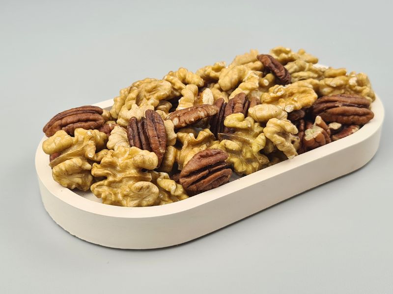 Nussduo - PEWA - Premium Nussmischung aus Pecan- und Walnusskernen, 500g