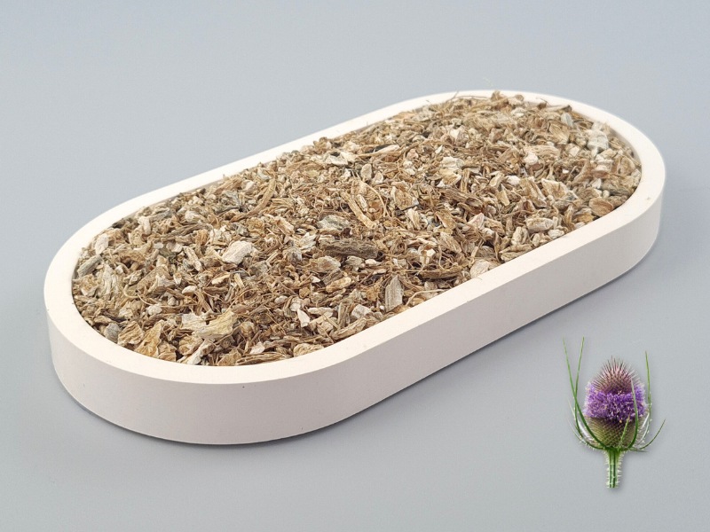 Kardenwurzel geschnitten, Dipsacus silvestris, bio kbA, 100 g