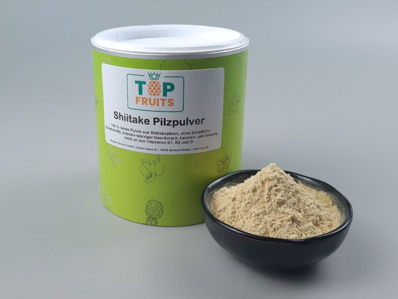 Shiitake Pilzpulver - 150g, natur, ohne Zusätze