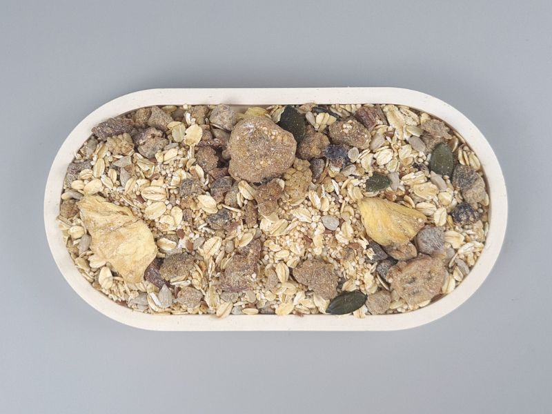 Amaranth Vital-Müsli - Exotikfrucht Plus - in der Schale von oben