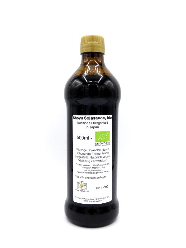 Sojasauce Shoyu, bio kA - 500ml - traditionell fermentiert, rein natürlich