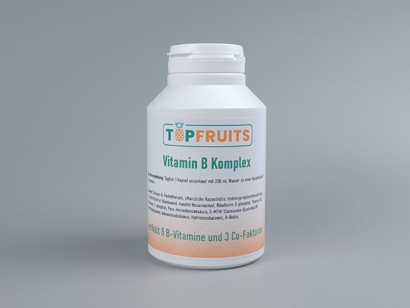 Vitamin B Komplex Pro - 180 Kapseln - alle 8 B-Vitamine + 3 Co-Faktoren