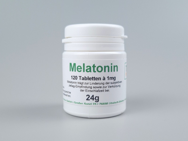 Melatonin-Tabletten - 120 Stück à 1 mg Melatonin - vegan
