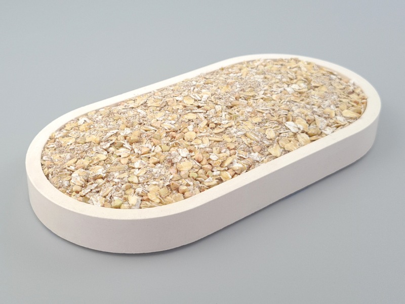 Keimkorn Basis Müsli 3er-Mix, Bio kbA, aus gekeimtem Nackthafer, Buchweizen und Leinsamen, ungesüsst