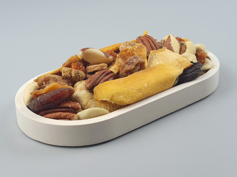 Energie-Mix, natur, mit Aprikosen, Ananas, Feigen, Mango, Paranüssen, Cashews und mehr