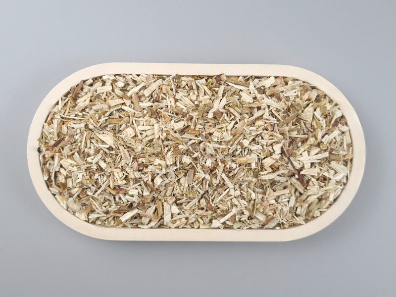 Weidenrinde geschnitten, in der Schale