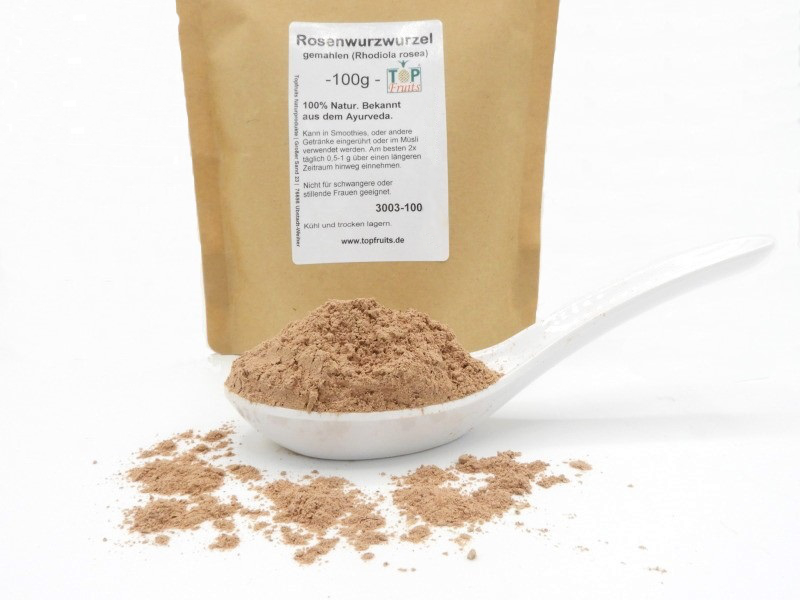 Rosenwurz (Rhodiola rosea), gemahlen, Wildwuchs, 100 % Natur, pflanzliches Adaptogen