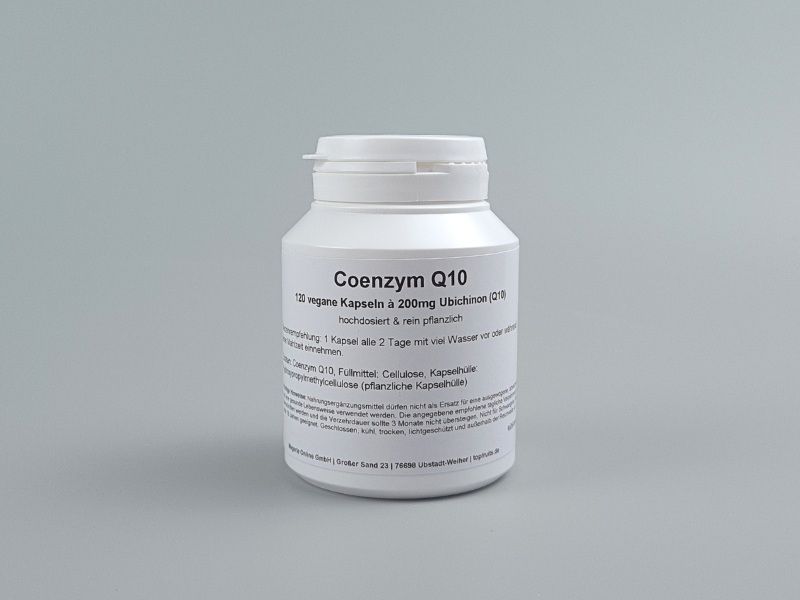 Coenzym Q10 - 120 Kapseln, á 200 mg Q10, vegan