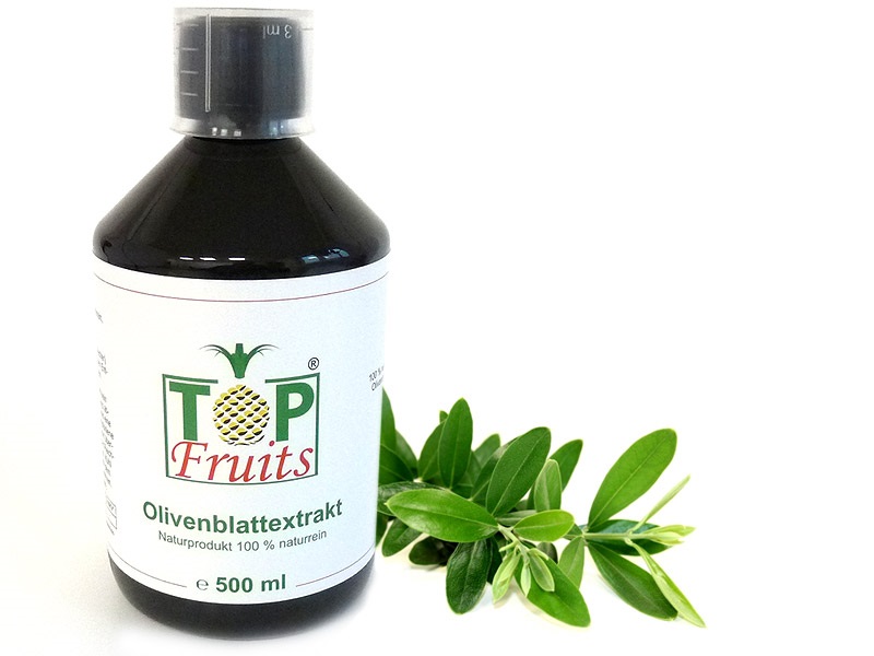 Olivenblattextrakt - flüssig, 100 % naturrein, vegan