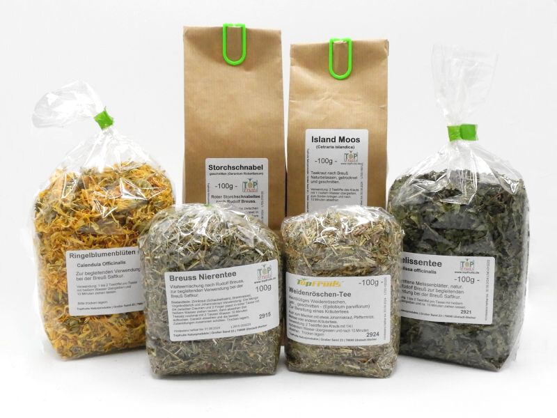 Tee Starter Set nach Rudolf Breuß - 6 Tees à 100 g
