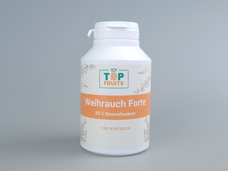 Weihrauch Extrakt Forte, 180 vegane Kapsel mit 85% Boswelliasäure, 1000mg pro Tagesportion