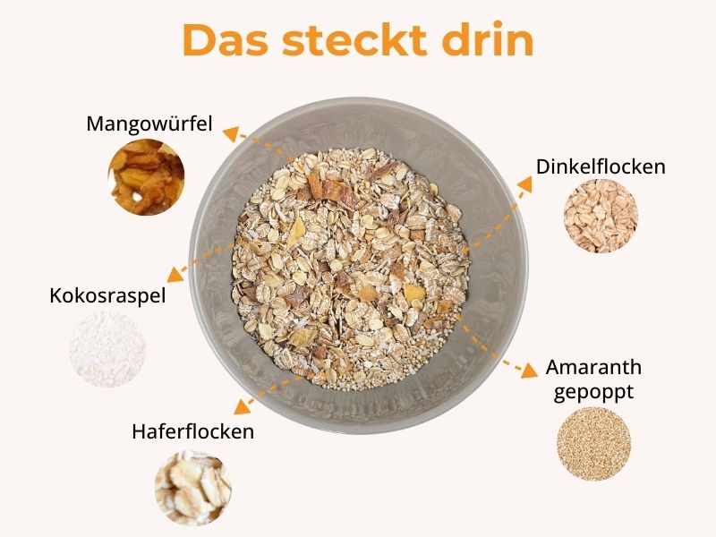 Mango Kokos Müsli - Das steckt drin