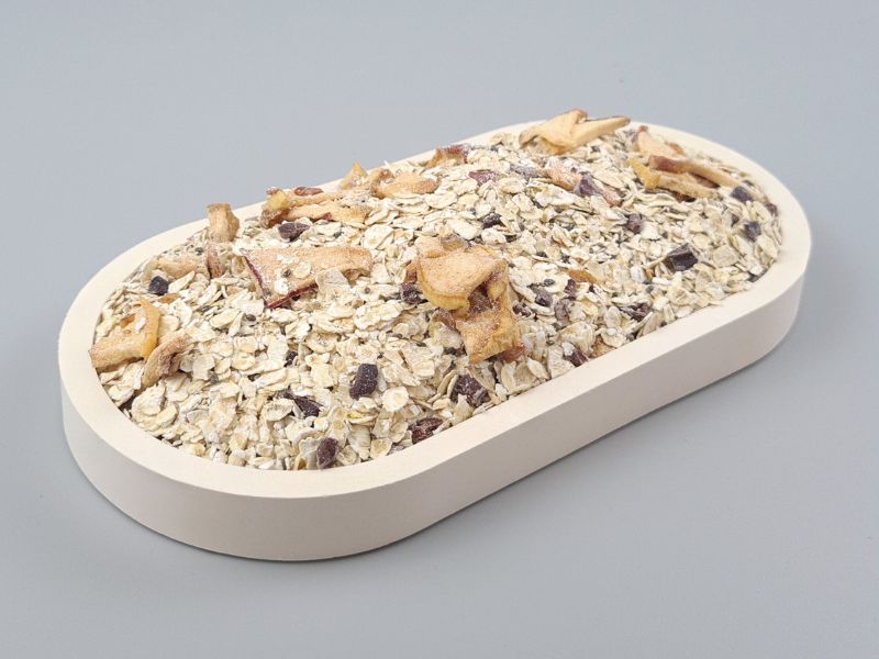 Porridge Vital mit Apfel-, Kakaostückchen und Chiasamen