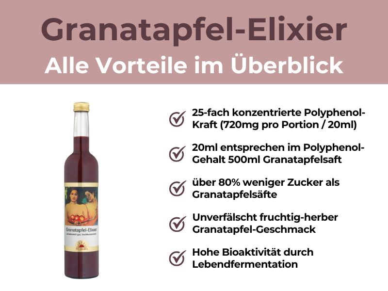 Granatapfel-Elixier Vorteile