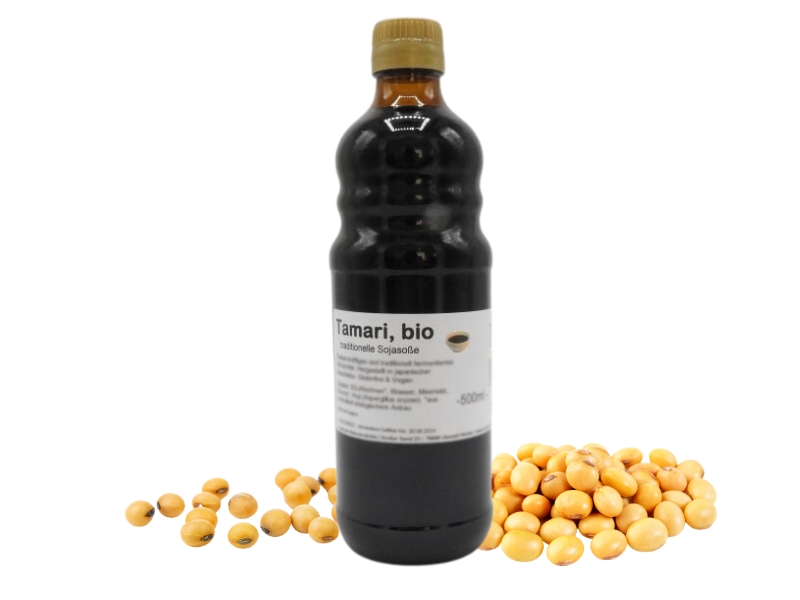 Tamari, bio kbA - 500ml - traditionell hergestellte Sojasoße, nicht pasteurisiert