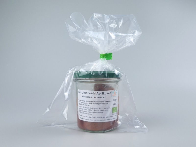 Bio Umeboshi Aprikosen verpackt