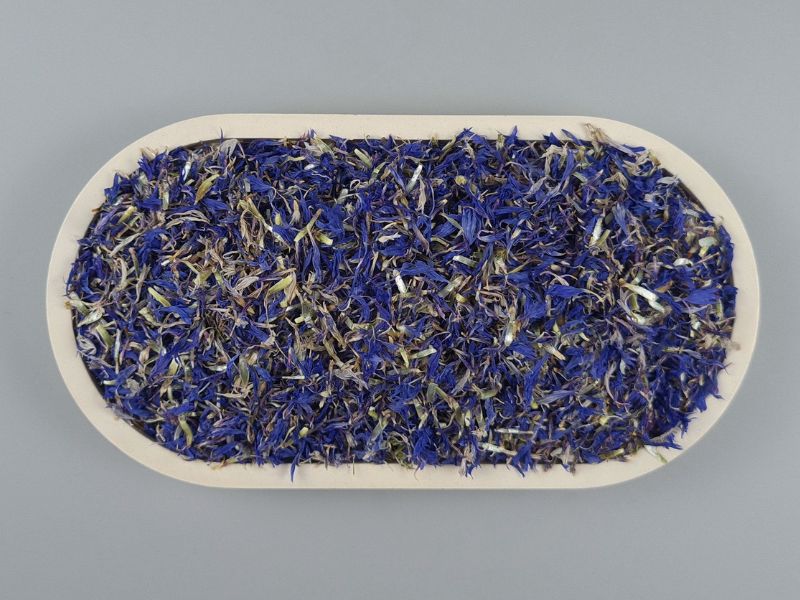 Bio Kornblumenblütenblätter  - Schale von oben