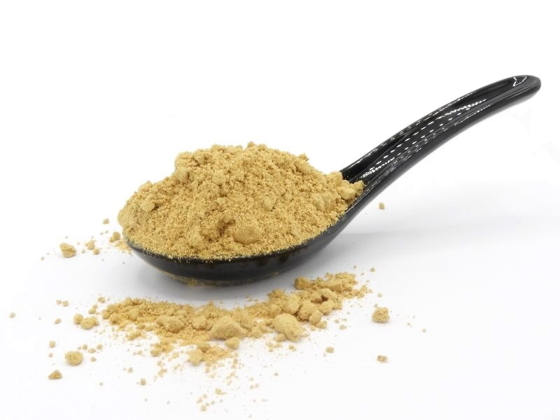 Ingwerpulver (Zingiber officinale), Ingwerwurzel getrocknet, fein gemahlen, bio kbA